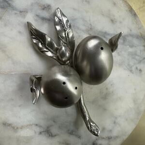 Fortnum & Mason/Culinary Concepts Olive branch Salt Pepper Cruet Set metal
